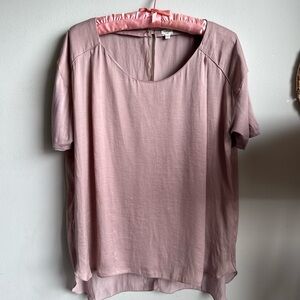 🎀Wilfred (Aritzia) Blush Pink Short Sleeve Blouse – Size L